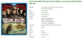 Pirates of the Caribbean - Am Ende der Welt - Bluray