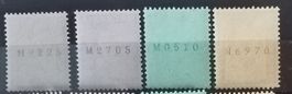 3927F) 391RM-949RM, Rollenmarken postfrisch Kt. 52.-
