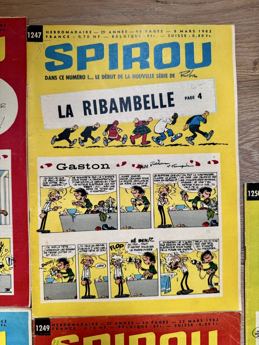 Comics: 5 x alte SPIROU Comic Comics Heft Hefte von 1962 – Gebraucht aus Rothrist von Luckywinner 2
