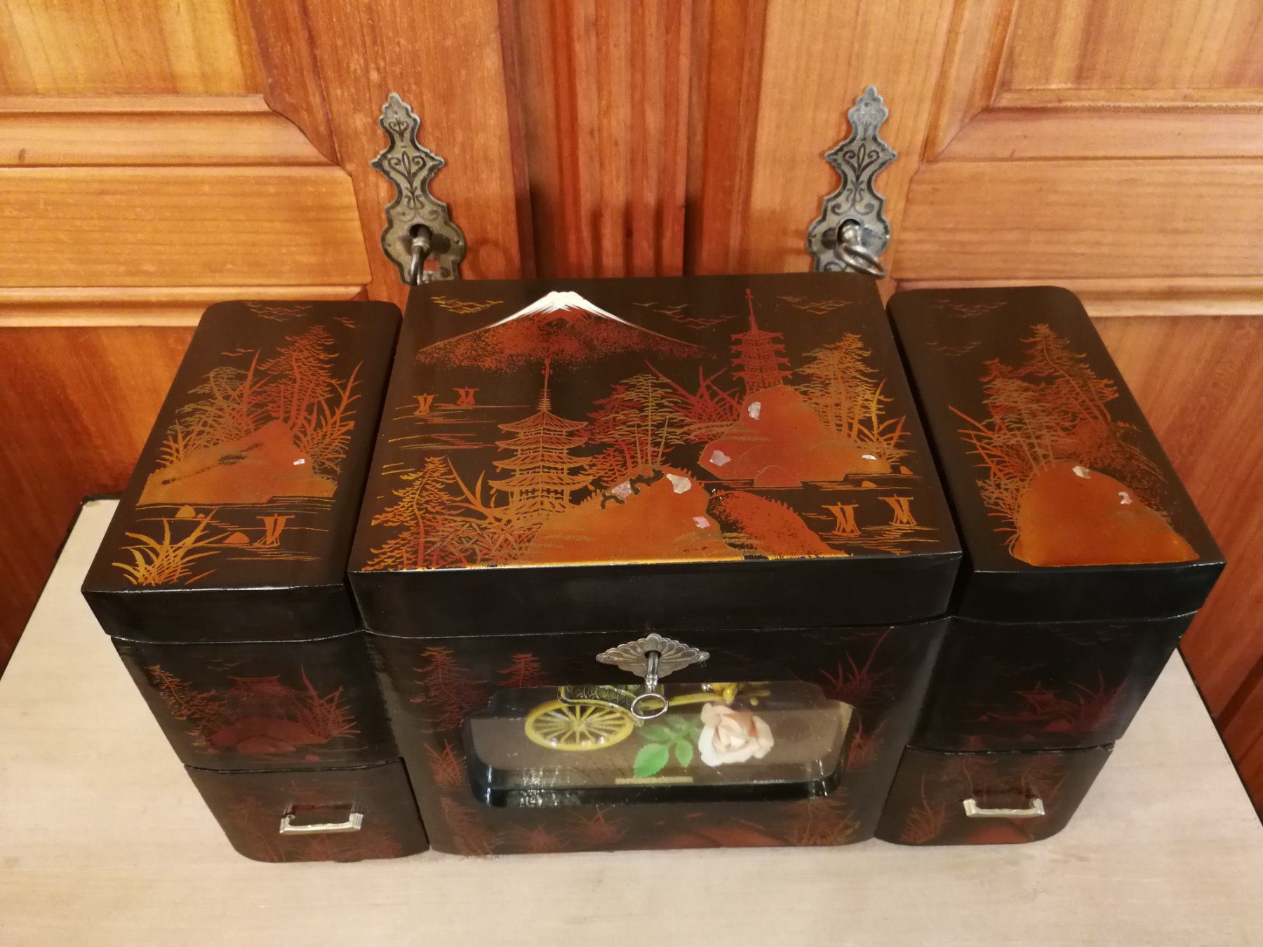 Spieldosen: Schmuckkasten Japanischer, Spieldose, Schm.dose, Schatulle – Gebraucht aus Wagenhausen von Simbad 1