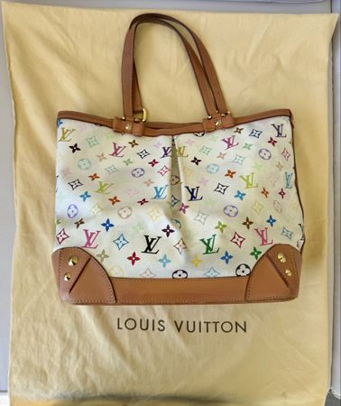 LOUIS VUITTON Monogram Multicolor Sharleen MM White