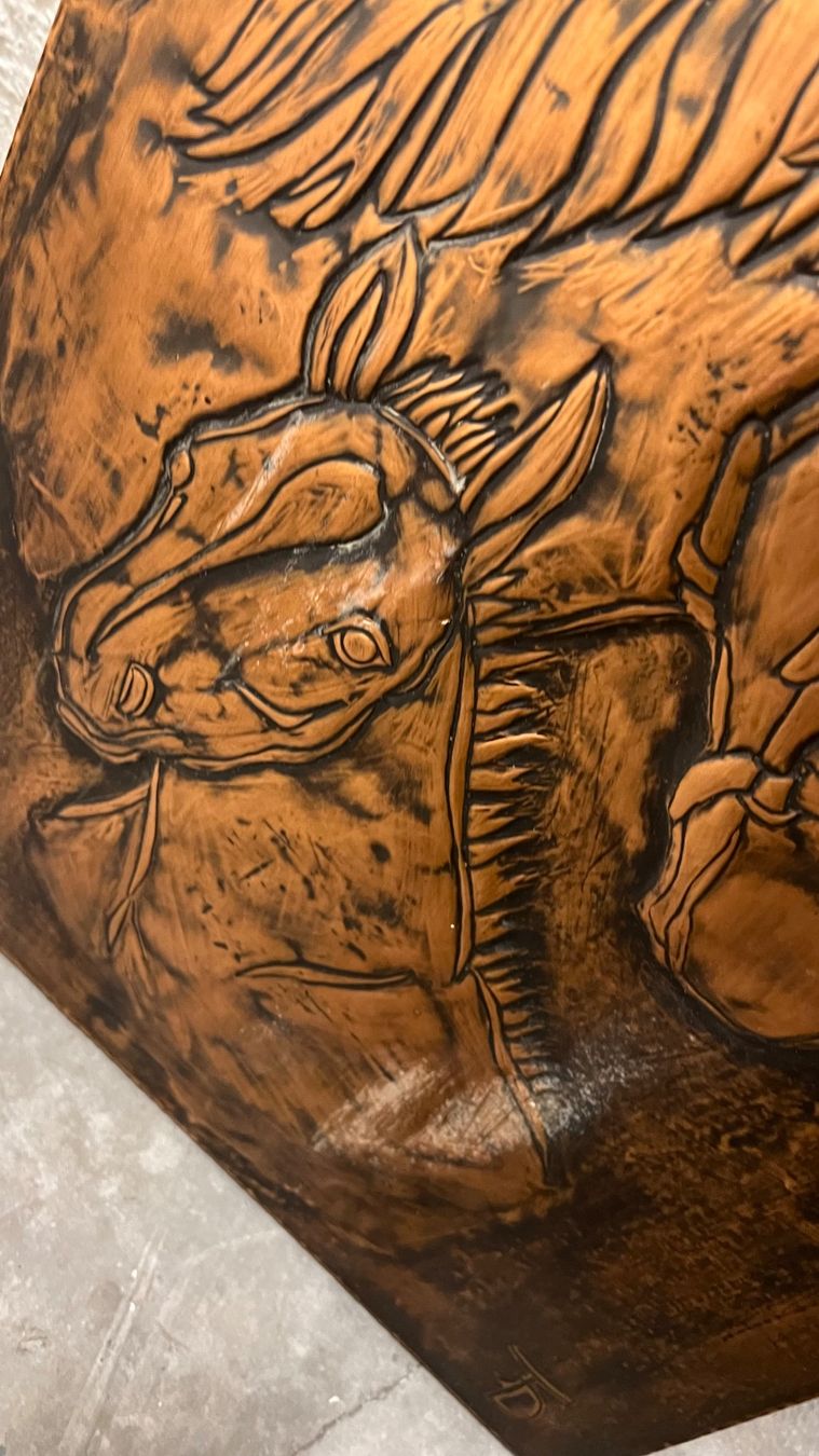 Foto & Immagini: • Kupferbild Pferde • – Usato da Basel venduto da mendoza13 2