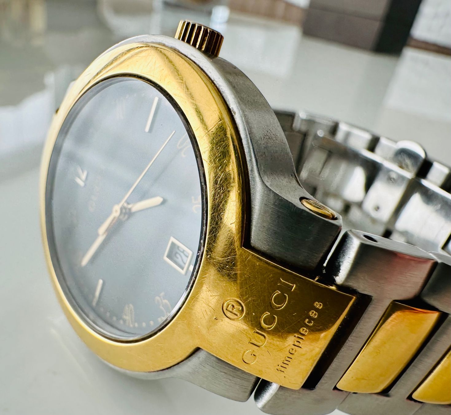 Gucci Orologi: GUCCI Quartz Bicolore 35 mm 100% originale - FULL SET – Usato da Conthey venduto da advisia 4