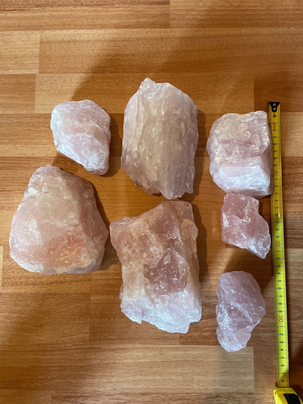 Minerali & Pietre curative: Rosenquarz Steine 7 Stück – Usato da Heiden venduto da fam_797q 3