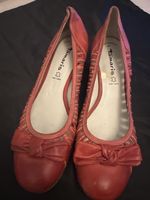Tamaris Lederschuhe, rot, Gr. 41, ideal für den Frühling!