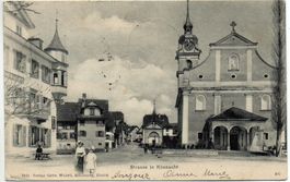 KÜSSNACHT (Schwyz) Strasse belebt
