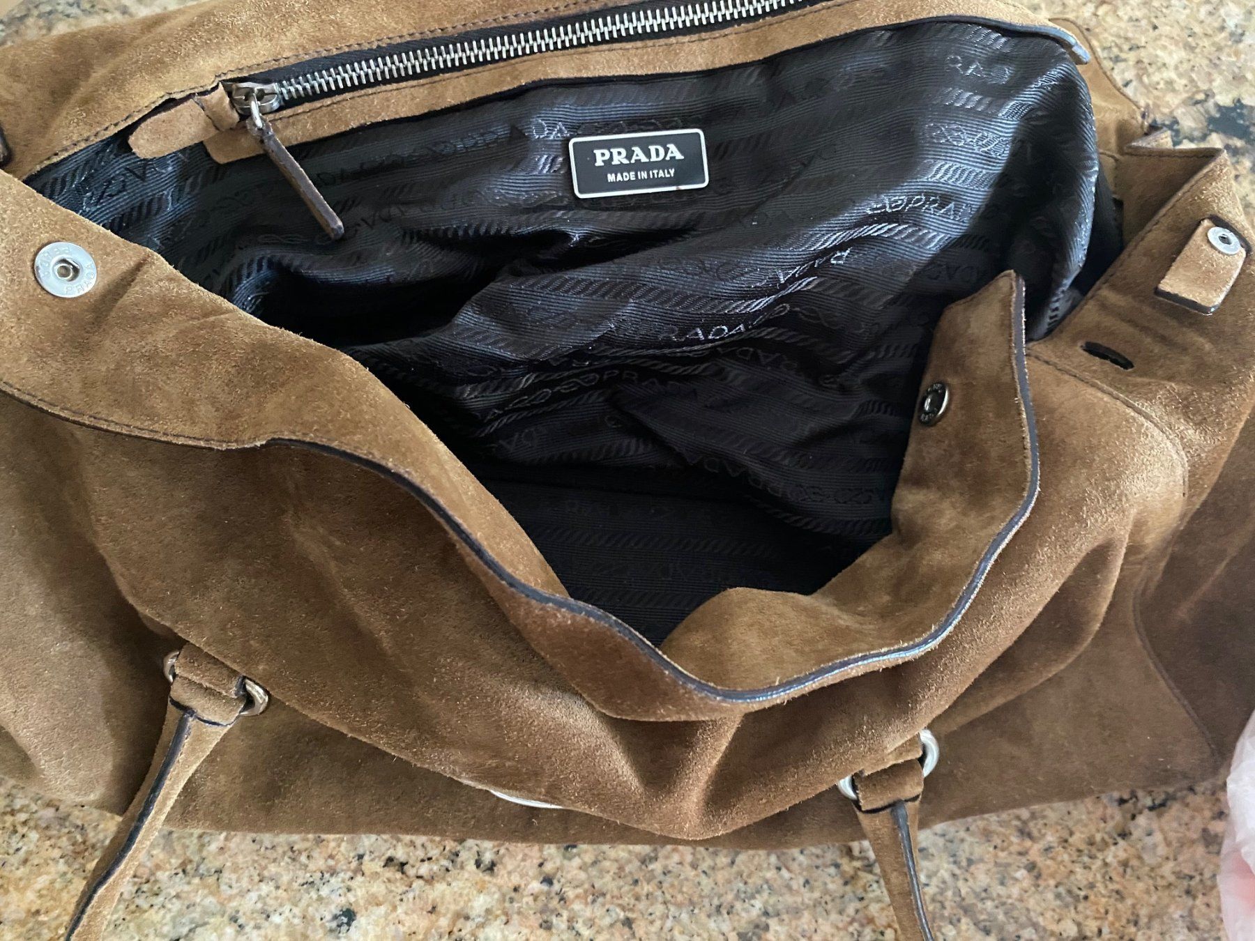 Prada Borse da donna: PRADA Handtasche  Wildleder braun – Nuovo (secondo la descrizione) da Weggis venduto da goo_vn75 8