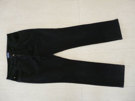 Pantalon velours noir schwarze Cordhosen Biaggini 42