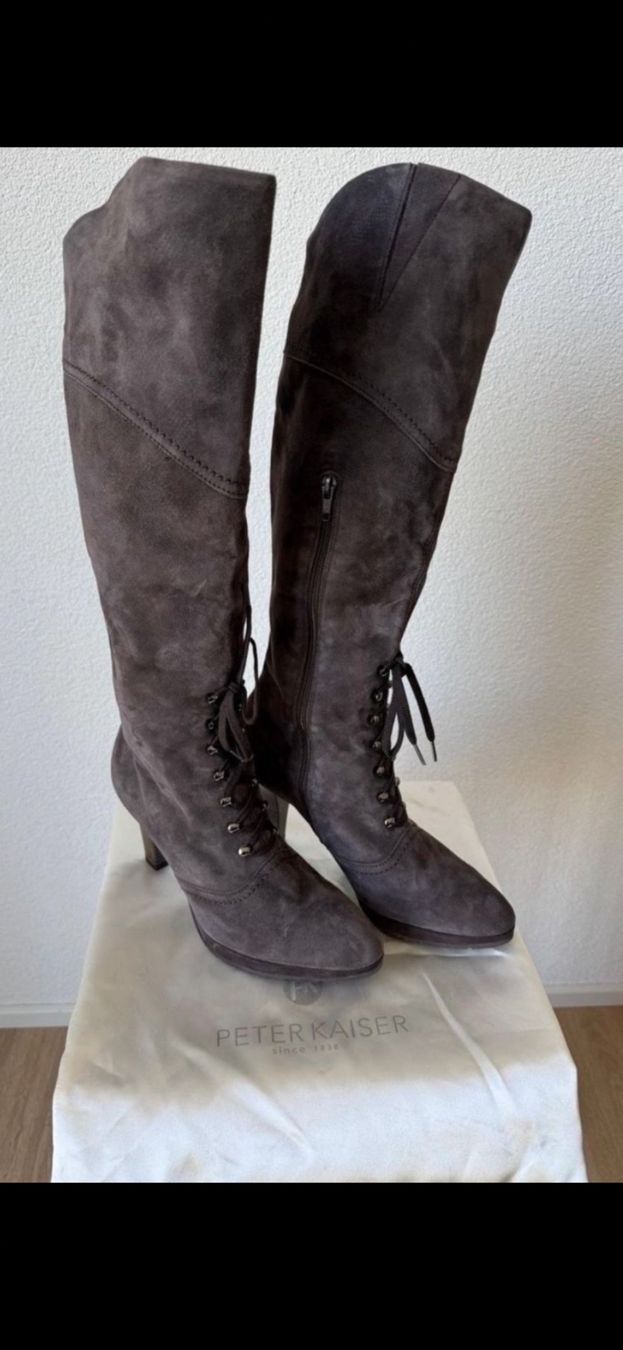 Kaiser Scarpe da donna: Peter Kaiser Wildlederstiefel Grösse 5.5 / 38.5 – Nuovo e nell'imballaggio originale da Regensdorf venduto da weiningerl