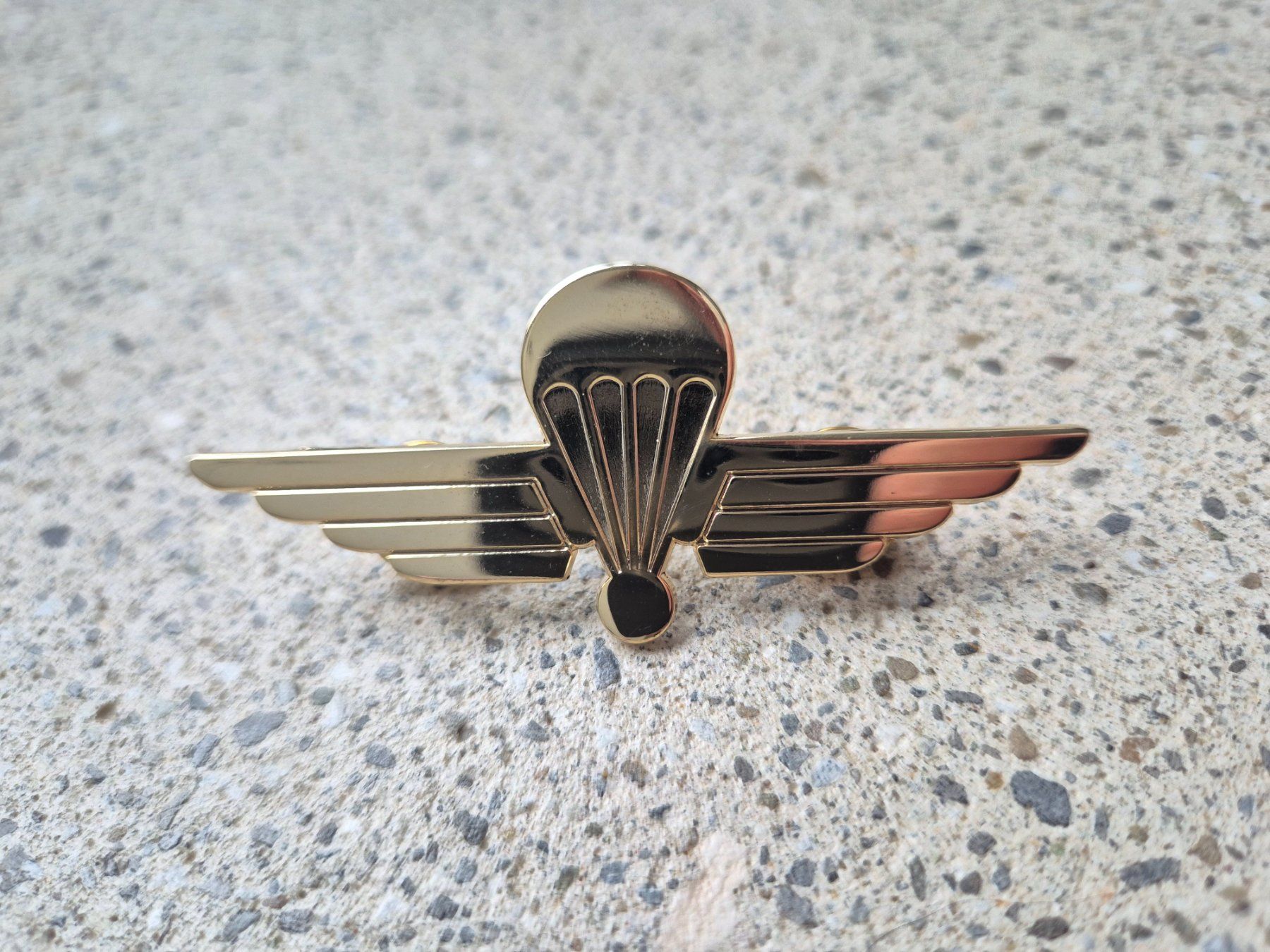 Schweizer Armee Placchette & Badge: *** Abzeichen Fallschirmaufklärer Ausgänger *** – Nuovo e nell'imballaggio originale da Riedholz venduto da fr_sIruP