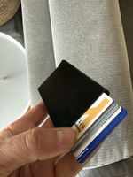Kartenetui Aluminium schwarz gebraucht