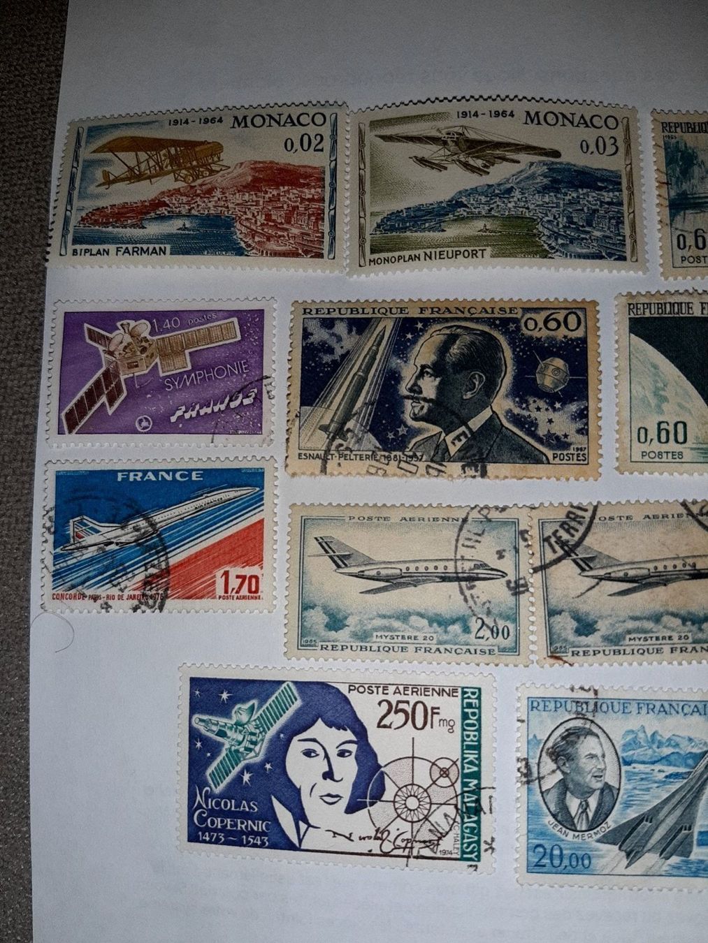 Tutti i francobolli: 17 timbres divers aviation – Usato da Le locle venduto da juliensaran 1