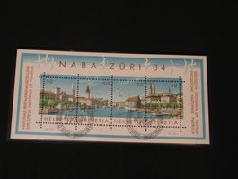W64 NABA 1984 Zürich  1. Ausgabetagstempel 24.Mai 1984