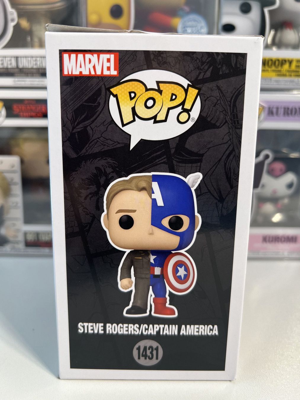 Funko Statuette: Funko POP! Marvel Split Steve Rogers / Captain America – Nuovo e nell'imballaggio originale da Le Mouret venduto da perfectbijou 1