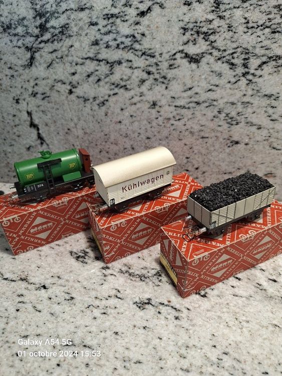 Coffret 3 Wagons Marklin – Série Spéciale 50e Anniversaire SNCF – Ref 4488 – HO