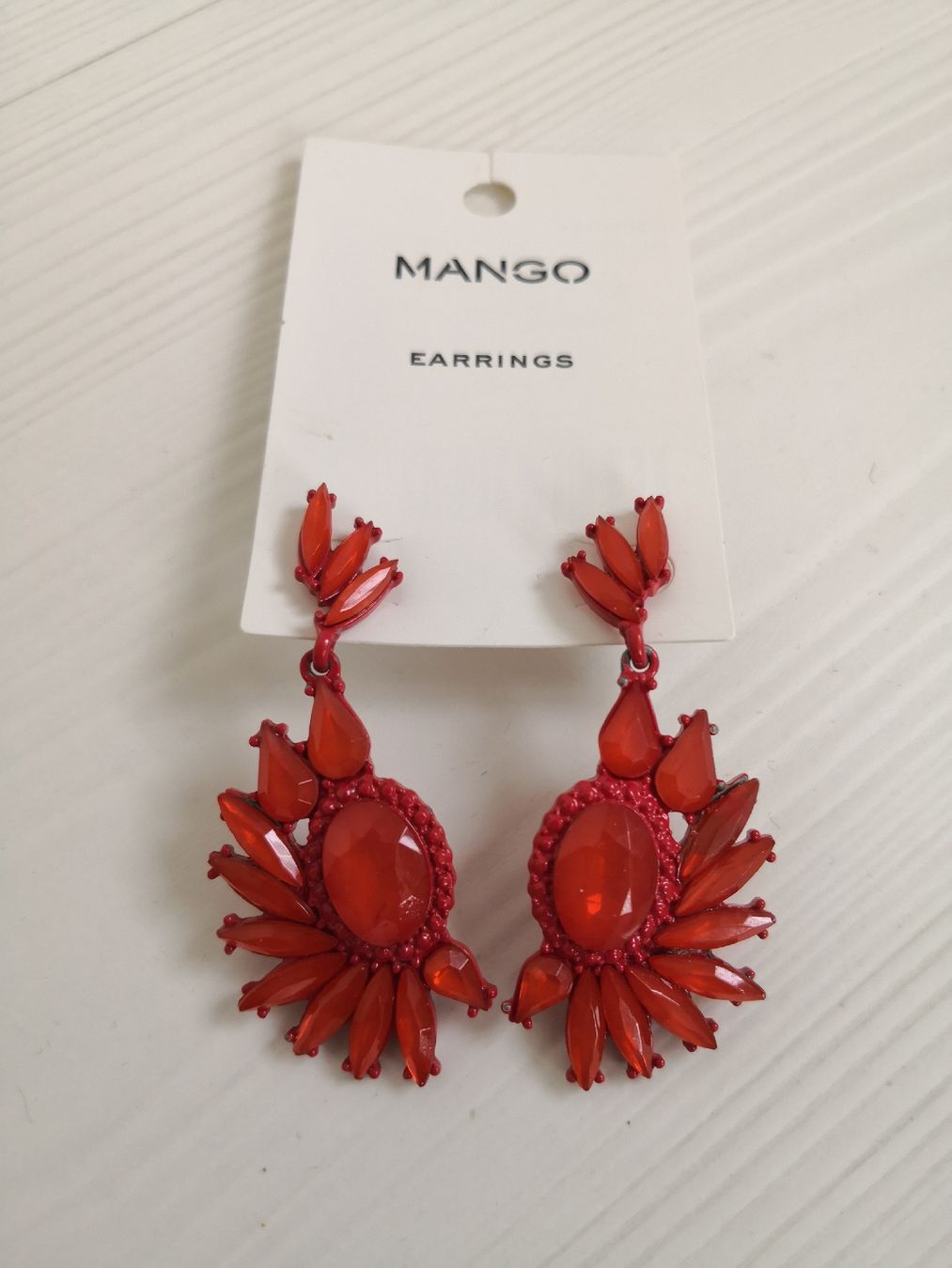 Mango Orecchini pendenti & Orecchini a lobo: 🤩MANGO OHRRINGE MIT ROTEN STRASS NEU – Nuovo (secondo la descrizione) da Olten venduto da Naja-Twins-Twins 1