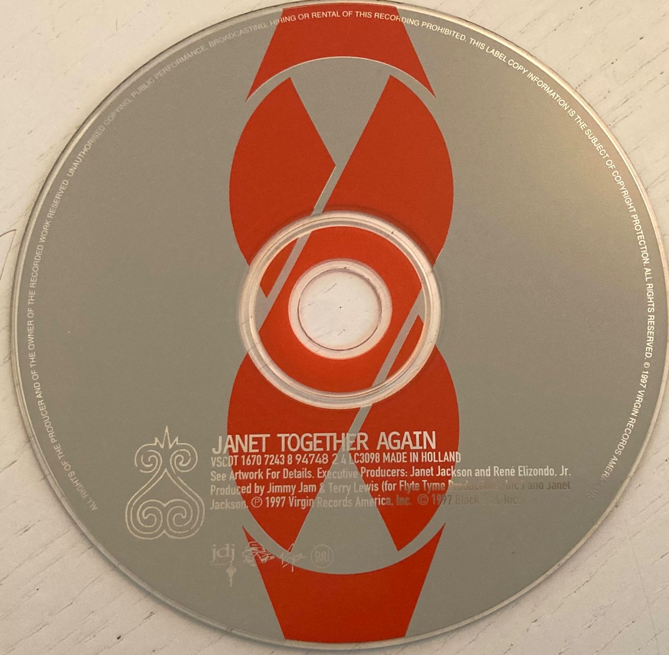 CD: JANET JACKSON - TOGETHER AGAIN – Usato da Poliez-Pittet venduto da Newtown-Records 1