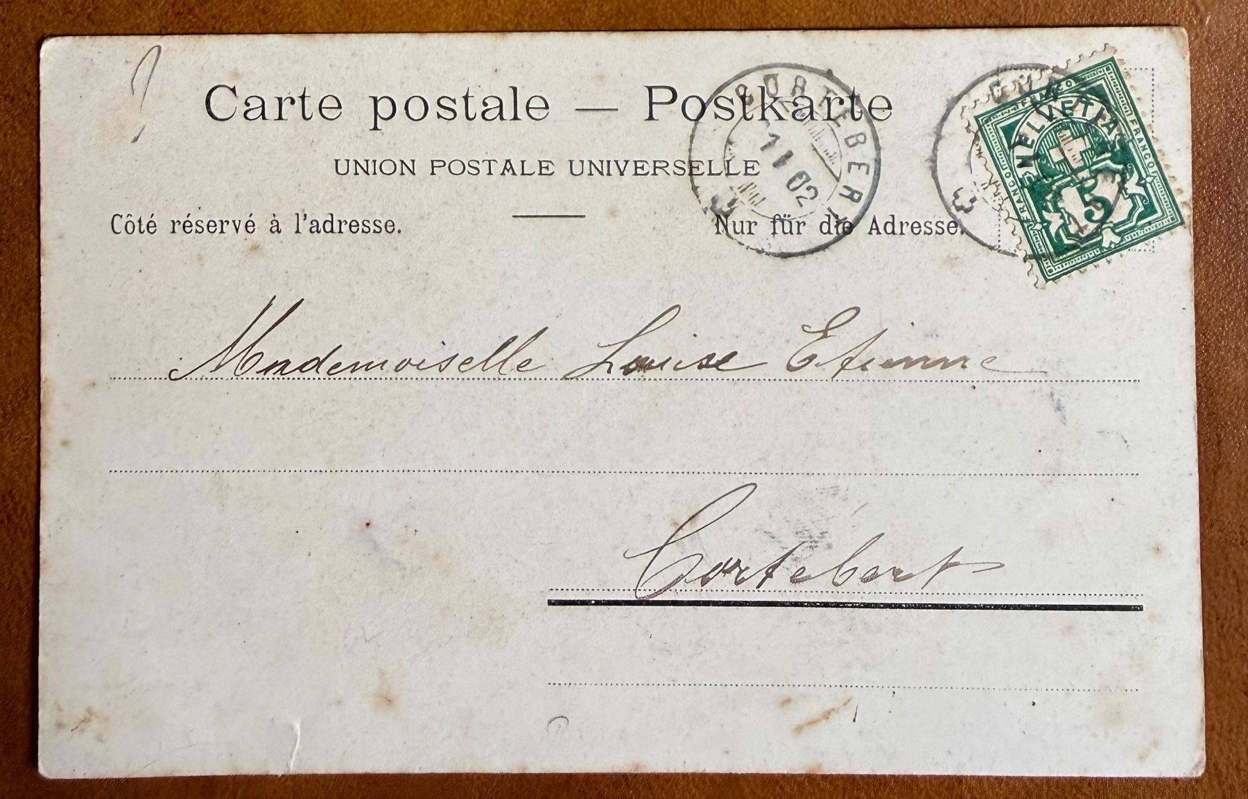 Cartoline postali: Schweizerdorf - Village Suisse ? Animée 1902 – Usato da Lutry venduto da Ediego 1