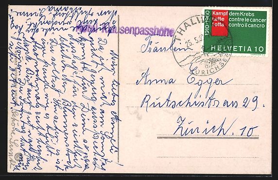 Cartoline postali: Klausen-Passhöhe /Klausenstrasse, Hotel – Usato da Berlin venduto da bartko-reher 1