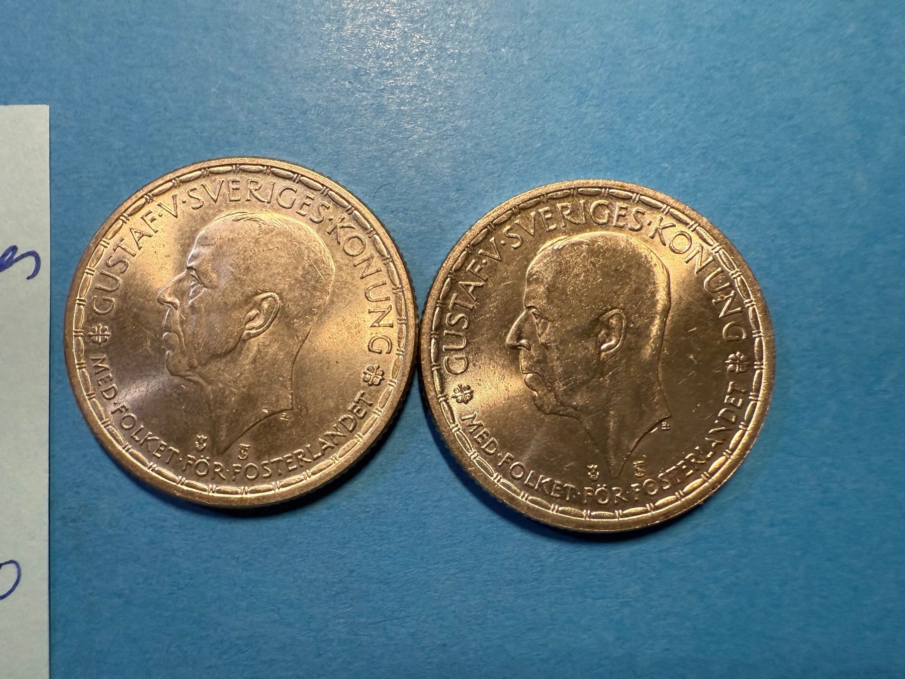 Tutti le monete: SUEDE : 2 X 2 COURONNES 1950 - ARGENT – Usato da genève venduto da GEnumist 2