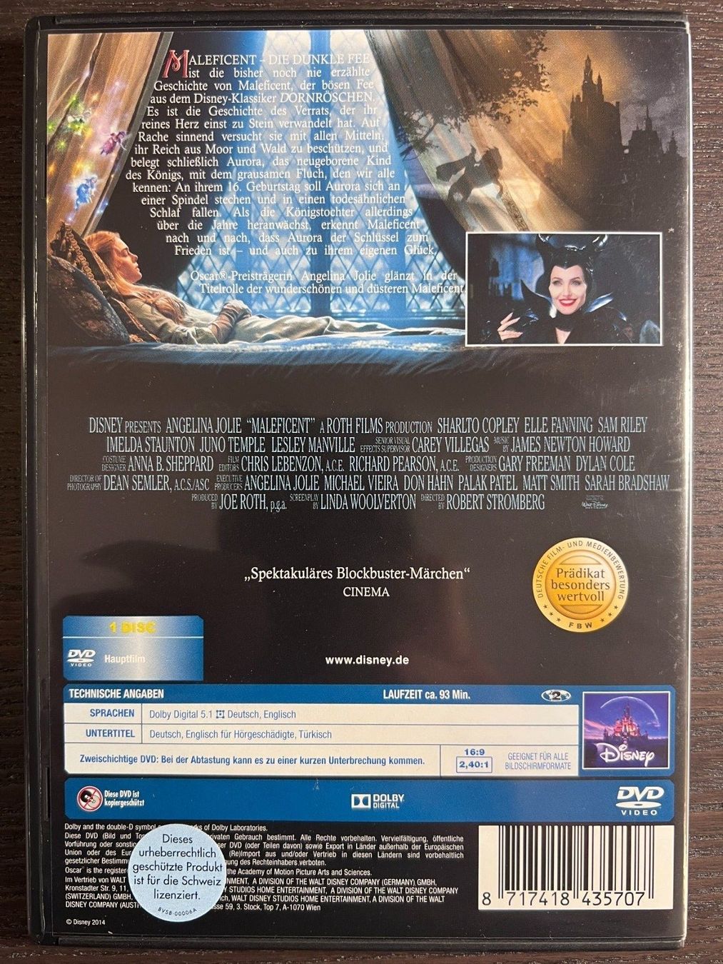 Tutti i DVDs: Maleficent - Die dunkle Fee – Usato da Zürich venduto da FilmFreunde 1