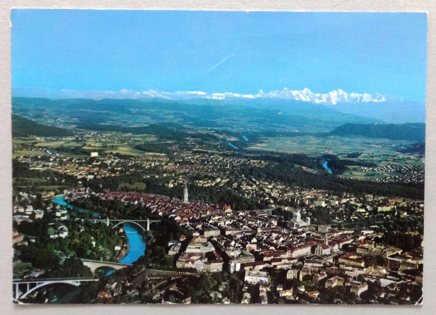 Cartoline postali: Bern und die Alpen – Difettoso da Fétigny venduto da Billy2miny