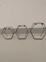 Wandregale 3er Set, Metall Holz, Dekoration, Top Zustand!
