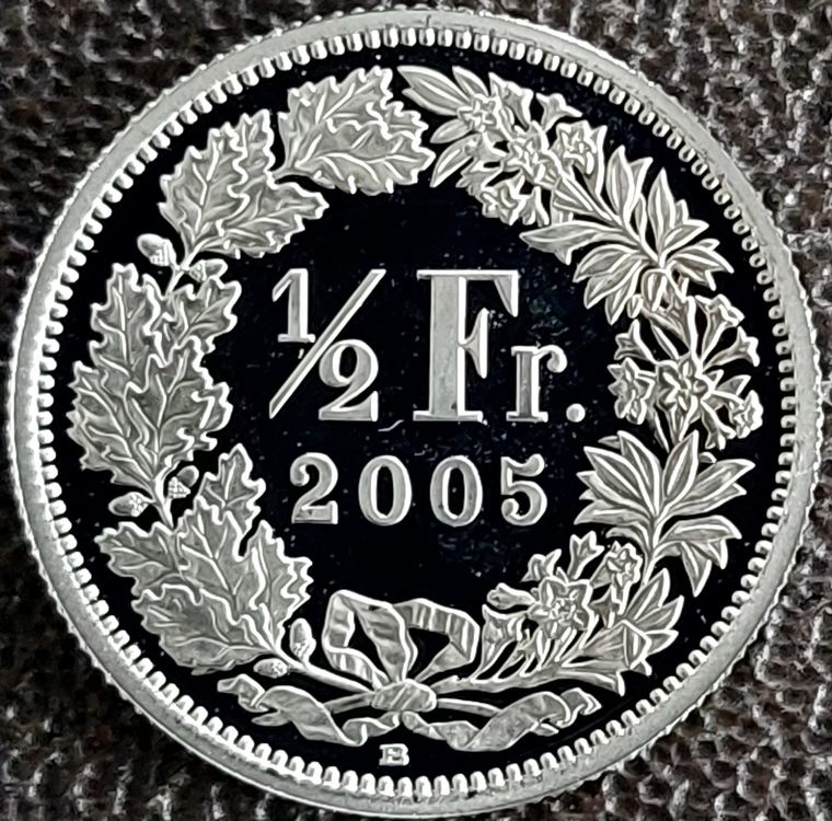 50 Rappen 2005 pp / aus Münzsatz / in einer Münzkapsel (Neu (gemäss ...