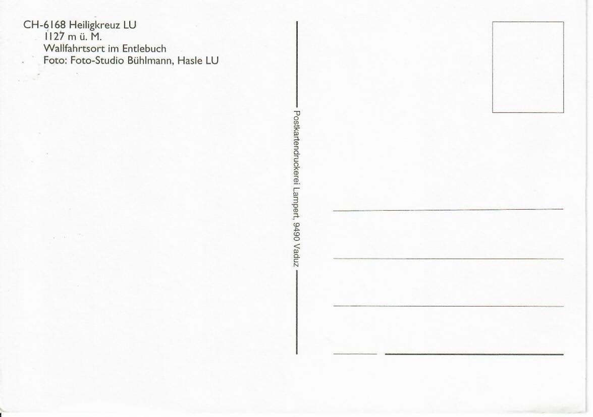 Cartoline postali: Heiligkreuz LU – Usato da Hochdorf venduto da Ziegel-16 1