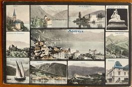 MONTREUX - Multi-vues ancienne - Belle carte