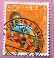 Nr.J 304 Kriechendes Kind Pro Juventute GESTEMPELT 1987  
