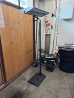 Stehleuchte Design Lampe schwarz Metall höhenverstellbar 1x