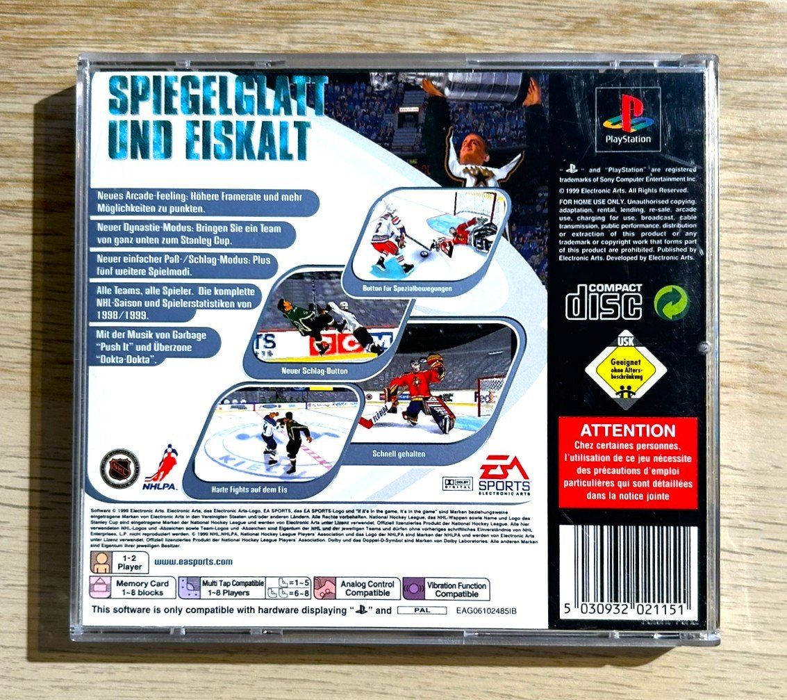 Sony Giochi: NHL 2000 PS1 – Usato da St. Gallen venduto da Alpine.Arcade 1
