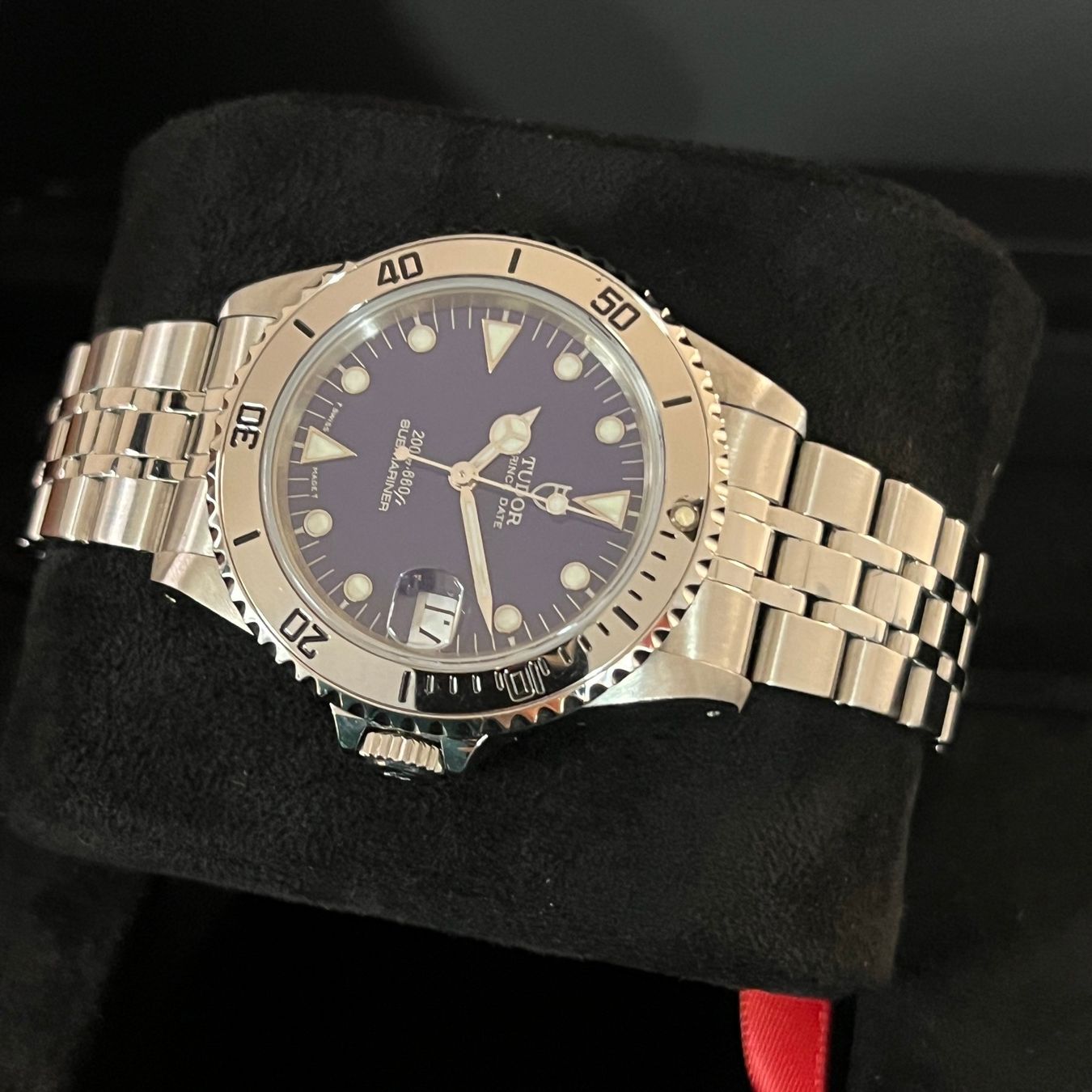 Tudor Uhren: Tudor Submariner Blue Dial Automatic Date 75190 – Gebraucht aus Carouge GE von Watchaser 6