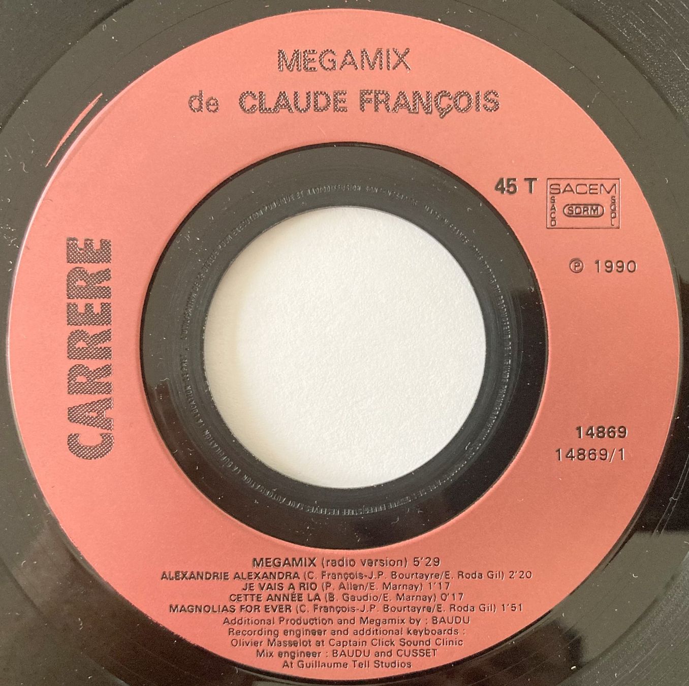 Dischi in vinile: CLAUDE FRANCOIS - MEGAMIX – Usato da Bottens venduto da hotter-than-hell 2