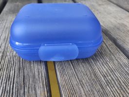 Aufbewahrungsbox Kunststoff blau klein guter Zustand