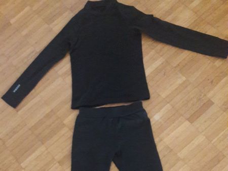 UNTERWÄSCHE - THERMO - KINDER - ca 128 - Schwarz