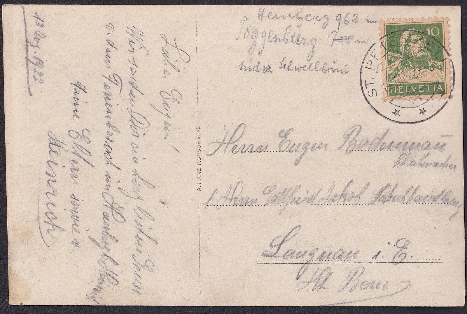 Cartoline postali: Hemberg Teilansicht mit Bad Hemberg – Usato da Olten venduto da clotaldi 1
