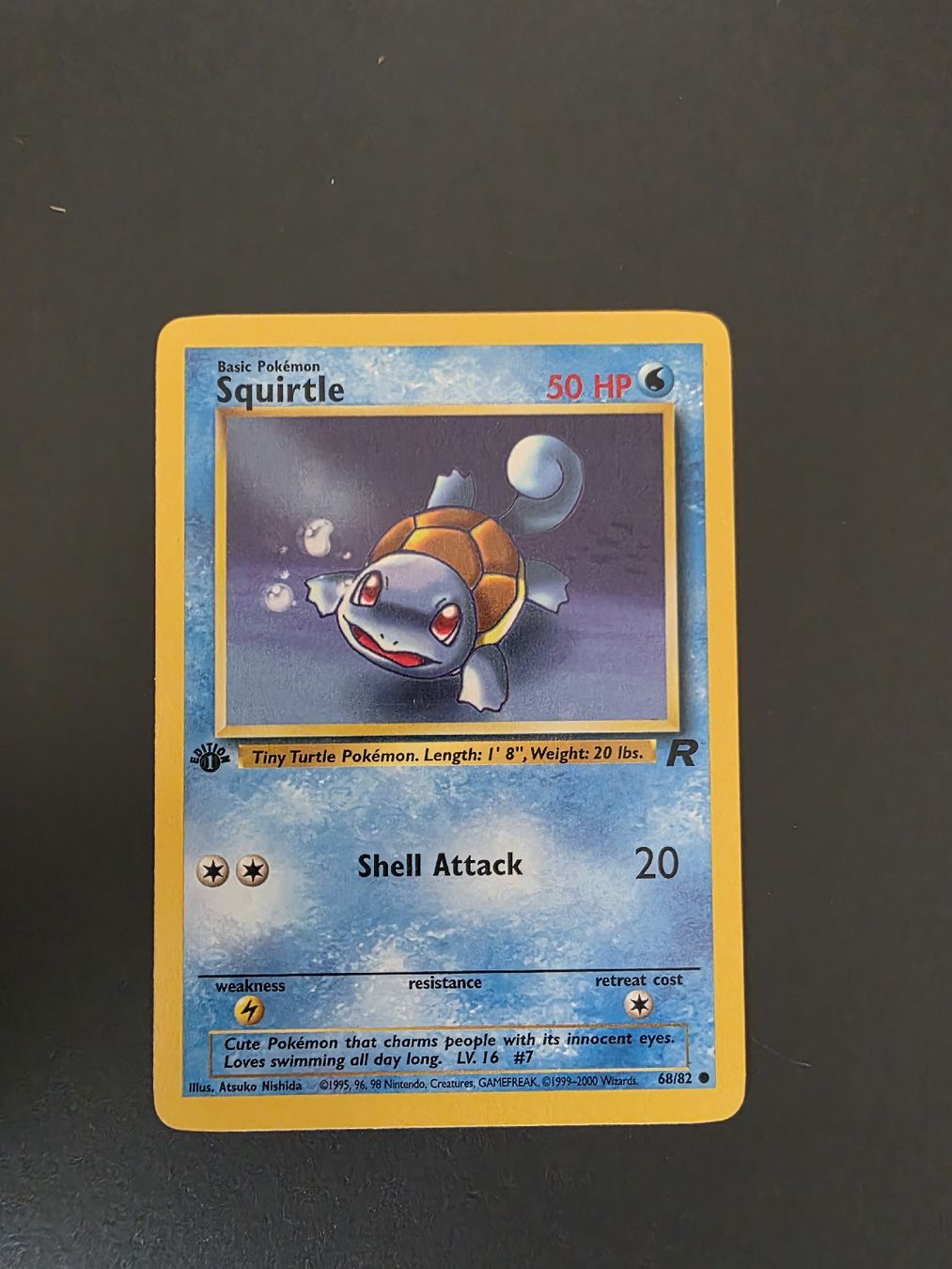 Pokémon Carte collezionabili: Pokemon Squirtle 1. Edition Team Rocket – Usato da oberbuchsiten venduto da thug4