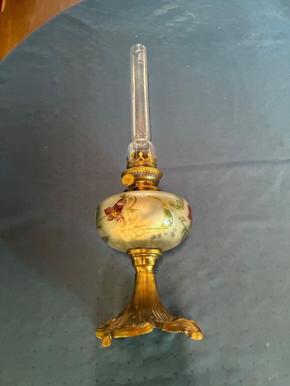Lampade: Antike Petrollampe Jugendstil – Usato da Dornach venduto da Rosengarten