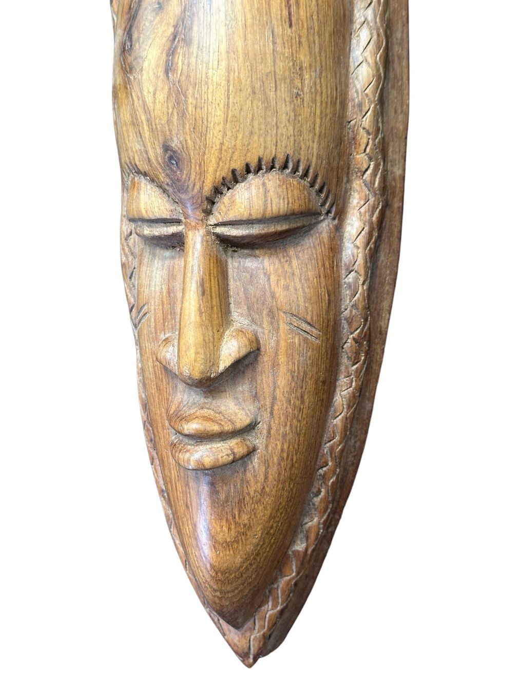 Internationale Kunst: Masque africain en Bois Massif d'Iroko du Zimbabwe – Gebraucht aus Morges von mod_5dxq 2