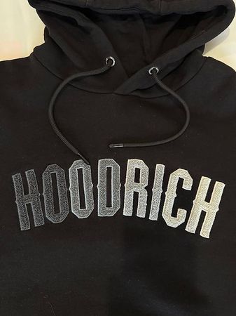 Sweat à capuche noir Hoodrich - Taille M