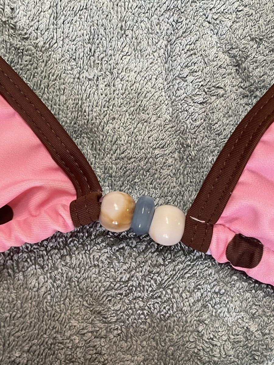 Badekleider & Bikinis: Gepunktetes Bikini rosa/braun – Neu und originalverpackt aus Fankhaus (Trub) von coucal 1