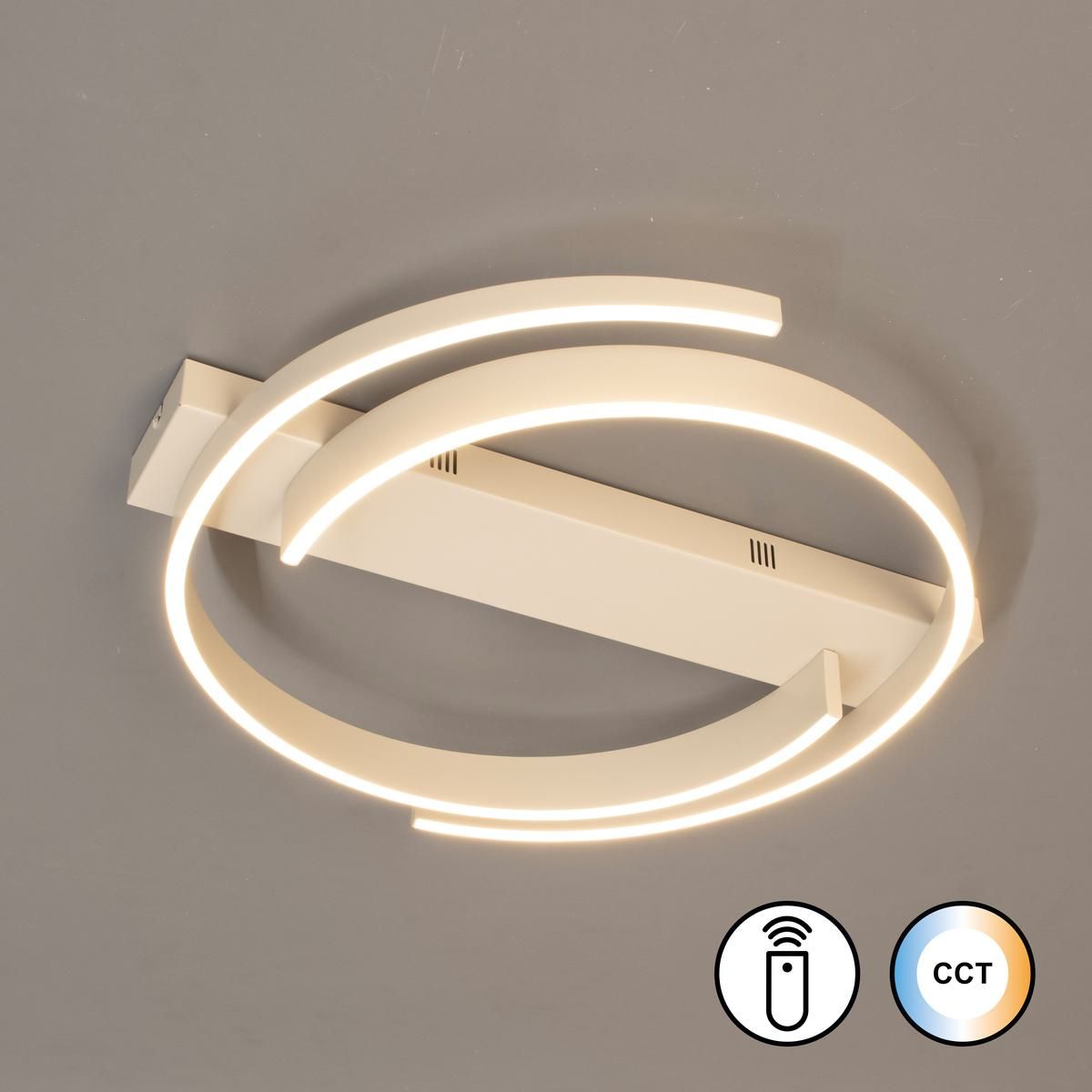 Kronleuchter & Deckenlampen: LED Deckenleuchte, CCT, Dimmer, 56 cm Ø – Neu (gemäss Beschreibung) aus Kreuzlingen von Smart-Light