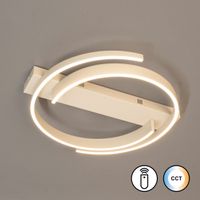 LED Deckenleuchte, CCT, Dimmer, 56 cm Ø