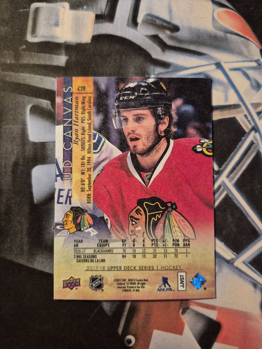 NHL Carte collezionabili: NHL Ryan Hartman Chicago Blackhawks – Usato da Treiten venduto da Sauber73 1