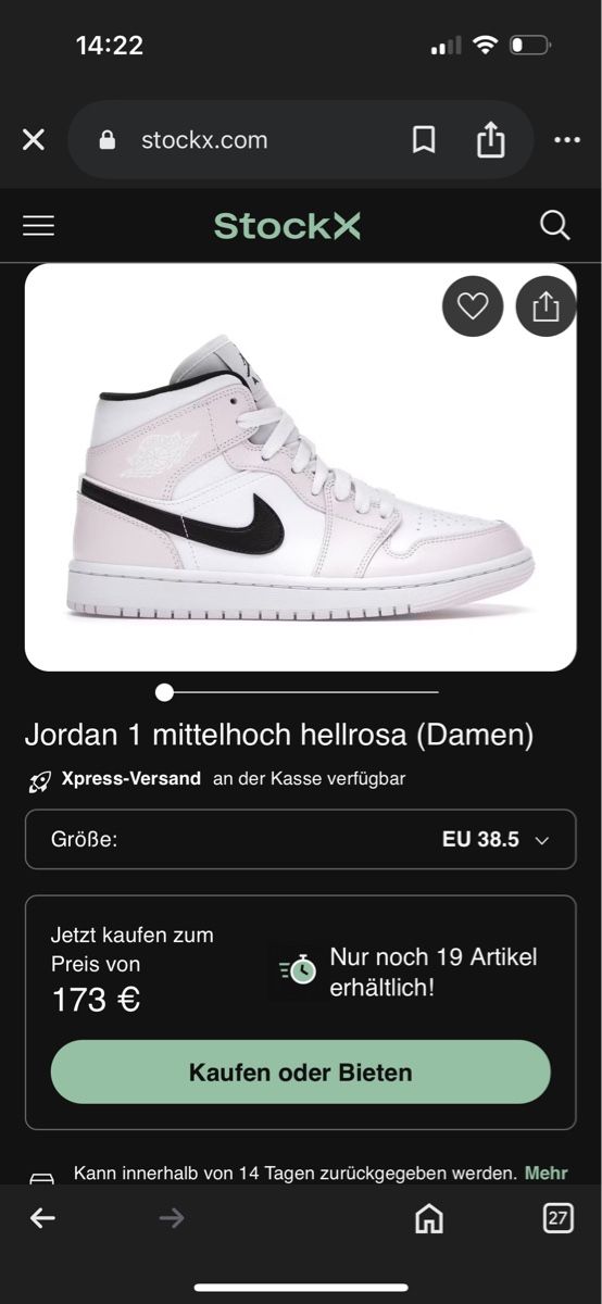 Nike Scarpe da donna: Nike air Jordan hellrosa – Usato da Zürich venduto da Anushka86 5