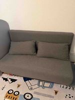 Bettsofa grau klappbar
