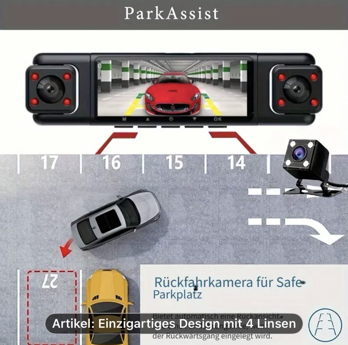 Action Cam: DASCHCAM,AUTO KAMERA,AUTO  COCPIT KAMERA MIT BATTERY – Nuovo (secondo la descrizione) da Dällikon venduto da oez_gcw6 6