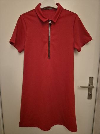 Rotes Kleid mit Reissverschluss Tamnoon Gr. S
